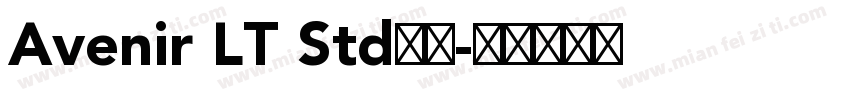 Avenir LT Std字体字体转换